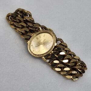Vintage Westclox 17 Jewels Gold Chain Link Double Bracelet Watch
